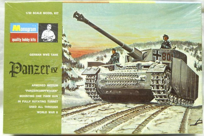 Monogram 1/32 Panzerkampfwagen Panzer IV H Green Box Issue, PM230-300 plastic model kit